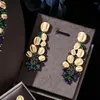 Ketting oorbellen set 2022 bruid sieraden mode dubai compleet geschikt voor dames trouwfeest accessoires ontwerp