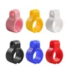 Smoking Colorful Silicone Portable Clip Dry Herb Tobacco Preroll Rolling Cigarette Cigar Holder Finger Ring Fixing Clamp Innovative Design Bracket Tip Folder DHL