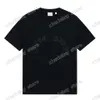 xinxinbuy Men designer Tee t shirt Paris Leaf embroidery print short sleeve cotton women white Black Apricot XS-2XL