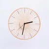 Wanduhren Nordic Luxus Rustikale Uhr Einfache Moderne Runde Holz Uhren Kreative Wohnzimmer Home Fashion Uhrwerk Dekoration
