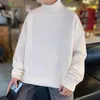 Men's Sweaters Coldproof Stretchy Fall Winter Causal Pure Color Basic Sweater Jumper For Dating