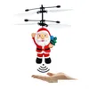 Led Flying Toys Flyings Christmas Gift Santa Ball Luminous Kids Flight Balls Electronic Infrared Induction Aircraft Remote Control T Dhj9A