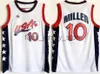 Ed 1996 EUA Dream Team Basketball Jerseys 15 Hakeem Oluwon 6 Penny Hardaway 4 Charles Barkley 10 Reggie Miller 8 Scottie Pippen 5 Grant Hill Jersey