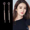 Backs oorbellen Korea -stijl clip op voor vrouwen Student Fashion Cute Long zonder doorboorde charm Brincos Factory Groothandel