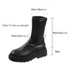 Stiefel Overknee High Motorrad Chelsea Plateau Winter Gladiator Mode Pu Leder Heels Schuhe 221213