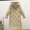 Женский снижение высокого качества 2022 года Winter Jas Women Guide Женский X -Long Capuchon с Bont Losse Park Korean Style1