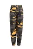 Pantaloni da donna Donna Pantaloni della tuta Harajuku Pantaloni stampati del fumetto Jogger 2022 Camouflage Cargo JeanCargo Streetwear Pantaloni della tuta casual Capris