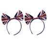 Bandanas Headband Flag British Jubilee Bow Hairdecorations Party England Accessories Uk Head Boppers Headdress Large Patriotic B G Themed