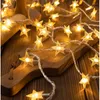 Strings 10m Battery Operated Star String Lights LED Fairy Light Christmas Festa Casamento para Casa ao ar livre Decoração de pátio Twinkle Lâmpadas