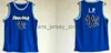 Ed NCAA Basketball Jerseys College #1/2 L.P. Jersey Anfernee Penny Hardaway Lil Chemises blanches Chemise bleue noire