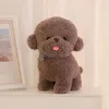 高品質のシミュレーションBichon Frize Dog Dog Plush Toy Stifted Korea LifeLike Pomeranian Dog Puppy Doll Doll Home Decor Kid Brithdayギフト