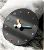 Wall Clocks 12 In Modern Minimalist Clock Round Glass Silent Single Face Battery Powered Punch Free Home Decor Zegar