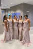 Простые платья русалки подружки невесты плюс размер на одно плечо со складками длиной до пола платья подружки невесты свадебное платье для гостей на заказ