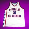 Custom Baron 5 Davis College Basketball Jersey Men's Ed Blue White Orange Любое название Номер размер S-4XL Vest