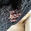 Женские свитеры дизайнер-дизайнер-стрит модный полая сетка сетки толстый вязаный вязаный вязаный пуловер с длинными рукавами.