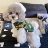 犬のアパレルかわいいニットベアの服ビチョン冬の服小さな温かいセータープードルテディノースリーブペット漫画プルオーバー