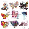 Sewing Notions Tools Colorf Butterfly Iron Ones Cute Animal Stickers Washable Transfer Decals Diy T Shirt Jeans Backpacks Families Dhtmm