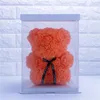 Fleurs décoratives 2022 20 cm Savon Mousse Ours De Roses Teddi Rose Fleur Artificielle Année Cadeaux Pour Fille Amie Femmes Saint Valentin Cadeau