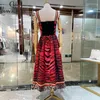 Casual Dresses Qian Han Zi Designer Fashion Summer Spaghetti Strap Dress For Women Vintage Cotton Slim Sexy Leopard Print