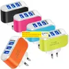 Usb Ports Eu US Ac Home Wall Charger Power Adapter plug For Samsung htc iphone andriod phone