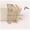 Anklets European And American Foreign Trade Jewelry Fashion Simple Versatile Metal Chain Ladies Anklet 522 T2 Drop Delivery Dhgw1