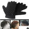 Diğer Saç Bakım Moda Bukleleri Bobin Sihirli Araç Dalgası Berber Fırça Sünger Eldivenleri Dreads için Afro Locs Twist Curl Drop Teslimat Ürünü DHGQ1