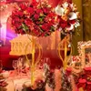 Party Decoratie Design Wedding tafel middelpunt Bloemarrangement smeedijzeren stands senyu0861
