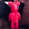 Nya 400% Bearbrick Action Toy Figures 28cm h￤rlig Strawberry Bear Begr￤nsad samling Fashion Accessories Medicom Toys