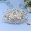 Headpieces HP352 Silver Rhinestones Hair Clips Comb Wedding Accessories Bride Headdress For Women Tiara Bridal Headwear Jewelry