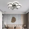 Ventilateur moderne léger nordique LED minimaliste plafond plafond de chambre invisible restaurant lampe d'éclairage d'onduleur