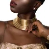 Hanger kettingen vintage statement choker ketting goud kleur lederen kraag maxi Afrikaanse sieraden verstelbare chokers nek voor vrouwen