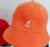 Kangol Bucket Hat Men Women Cotton Casual Panama Reversible Printed Warm Fisherman Hats 60cm Big Head Sun Hat Whole Y22124505329