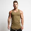 Herrtankstoppar Bodybuilding Brand Top Men String Tankop Fitness Singlet Sleeveless Shirt Workout Man Underhirt Gym kl￤der