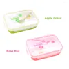Dinnerware Sets HF 4 Cells Healthy Plastic Lunch Box Container 1000ml Multifunction Adults Lady Kid Lunchbox Microwaveable Bento