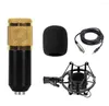 Microphones Original TISHRIC MIC BM800 Microphone d'ordinateur en direct pour chanter/jouer karaoké Studio Radio condenseur PC