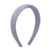 Soild Color Headband Vintage Head Bands Soft Sponge Hairband Handmade Cream Waffle Women Hair Hoop Copricapo Accessori per capelli