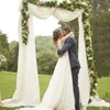 Décoration de fête Sheer Crystal Wedding Tulle Rustic Organza Fabric For Love Birthday Backdrop