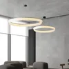 Pendant Lamps Nordic Round LED Light Modern Minimalist Hanging Lamp For Dinning Room Bedroom Study Home Decorate Suspended