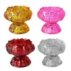 Candle Holders Glass Lotus Tealight Holder For Table Centerpiece Parlor Decoration