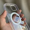 Magsoge прозрачный корпус Акриловый магнитный ударной чехлы для телефона для Apple iPhone 14 13 12 11 Pro Max 14plus Совместимый