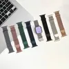 ステンレス鋼ミラネーゼアップルウォッチストラップ38/40/41mm 42/44/45/49mmループ磁気クラスプバンドIWATCH ULTRA 8 7 6 5 4 3 SEと互換性