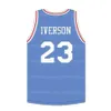 Custom Allen Iverson #23 Basketball jersey Kevin Garnett Ed Blue ALLE NAMEN NUMMER S-4XL Jerseys