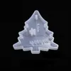 Kerstdecoraties 3D Mooie Sile Mold Diy Hangleutel Key Chain Making Mod Xmas Tree Snowflake Candles Gift Supplies PAA10244 Drop D OTPKO