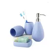 Badaccessoire set keramische badkamer accessoires huishoudelijke artikelen tandenborstel houder zeep dispensers schalen eenvoudige stijl 4 stcs/set