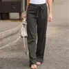 Spodnie damskie Summer Kobiety workowate szerokie nogawki 2022 Vintage ubrania damskie swobodne spodnie kobiety Plus rozmiar pantelones de Mujer