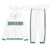 Herrspårsdräkter Designer Mens Casual Brand Sportswear Jackets byxor Två stycken Set Male Fashion White Jogging Suit Outfits Gymkläder Fitness E3CD