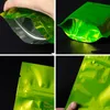 1/4oz various colors zipper Packaging mylar bag glossy package bags flat moisture proof crafts packing Pouches