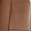 5A Gran ESCRITORIO AGENDA CUBIERTA Titulares Memo Planificador Hombres A5 Cuaderno Diario Diseñador de lujo Agendas Funda protectora Tarjeta Pasaporte Holder287R