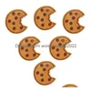 Sewing Notions Tools Cookie Embroidered Cute Iron Ones Stickers For Clothing Dress Hat Shoes Diy Craft Decoration Drop Delivery App Dhax9