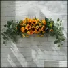 Decoratieve bloemen kransen kunstmatige bloem woning decoratie krans drempel slinger bruiloft feest muur decor accessoires dr otbb9
